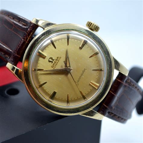 vintage omega leather watch|omega watches usa online store.